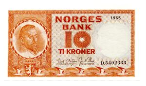 10 kroner 1965 D