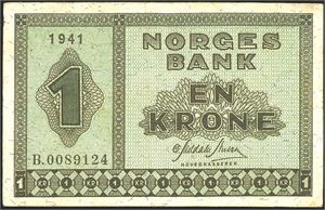 1 kr 1941B kv. 1-