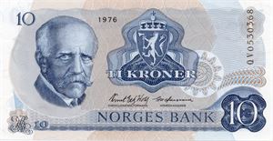 10 kroner 1976 QV erstatning