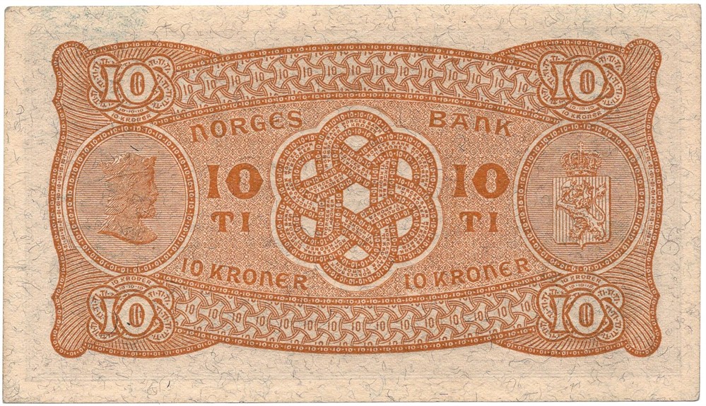 10 kroner 1942 A.8803637. Kv.0/01