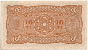 10 kroner 1942 A.8803637. Kv.0/01