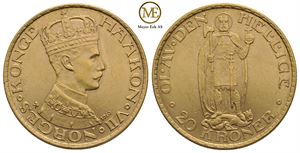 20 kroner 1910 Haakon VII. Kv.0/01