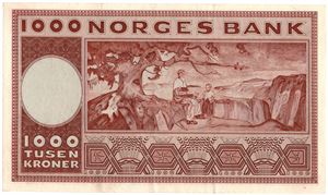 1000 kroner 1951 A.0736700. Kv.01