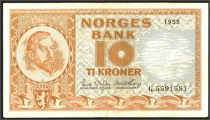 10 kr 1955G kv. 1