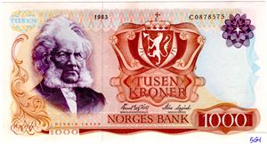 1000 kroner 1983 C Kv.0/01