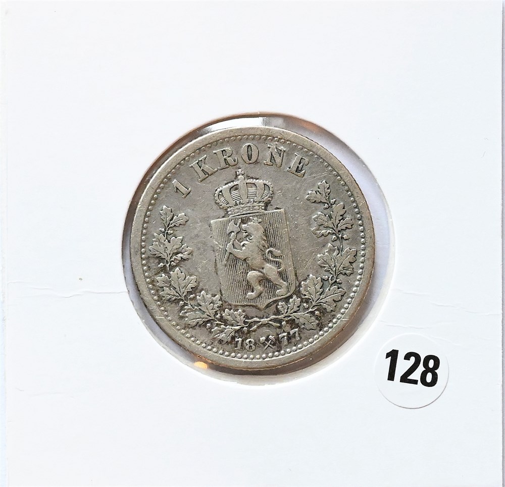 Norge 1 krone 1877 kv. 1/1-