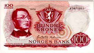 100 kroner 1974 Æ Kv.0