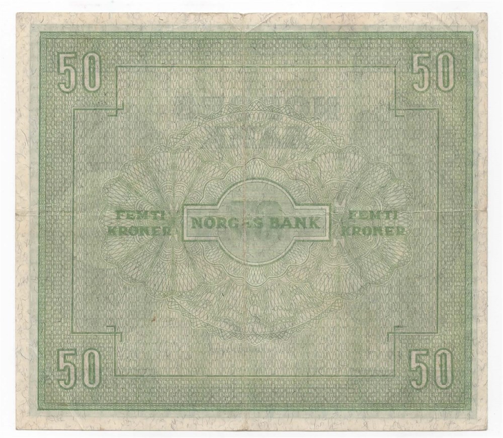 Norge 50 kroner 1949 B kv. 1