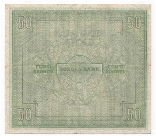 Norge 50 kroner 1949 B kv. 1