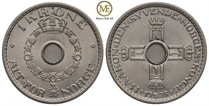 1 krone 1938 Haakon VII. Kv.0