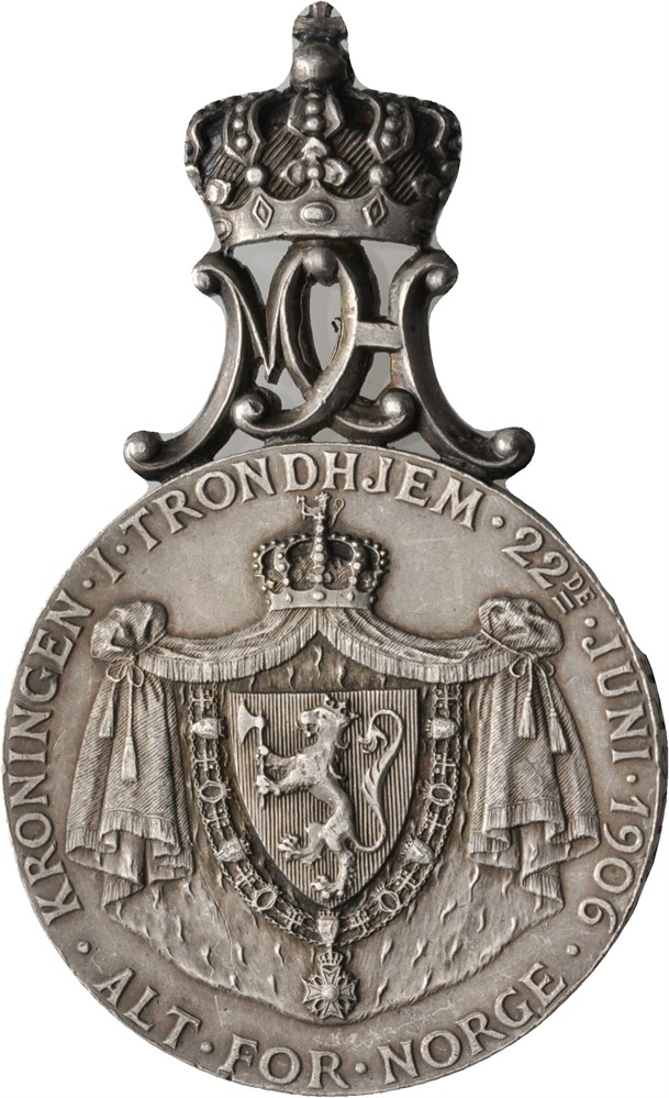 Kroningsmedaljen Haakon VII i sølv, 1906. Kv.01