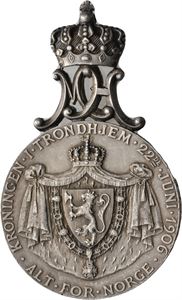 Kroningsmedaljen Haakon VII i sølv, 1906. Kv.01