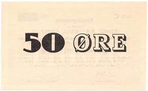 50 øre 1949/50 Kings Bay Kull Comp. Kv.0