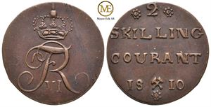 2 skilling 1810 Frederik VI. Kv.1+/01