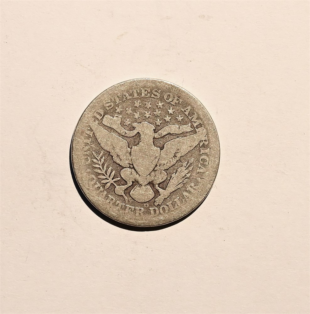 USA 1/4 dollar 1909 D kv. 1-