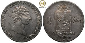 Speciedaler 1824 Carl XIV Johan. Kv.0