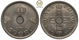 50 øre 1928 Haakon VII. Kv.0