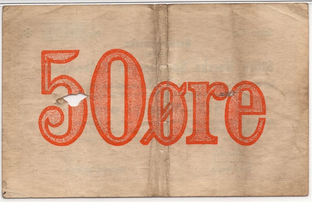 50 øre 1949/50 Serie Cc. Store Norske Spitsbergen. Kv.1