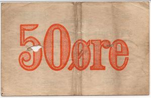 50 øre 1949/50 Serie Cc. Store Norske Spitsbergen. Kv.1