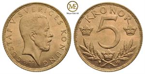 5 kronor 1920 Gustav V. Kv.0/01