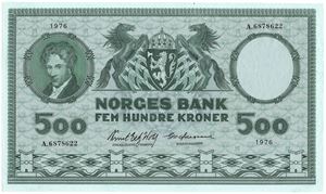 500 kroner 1976 A.6878622. Kv.0