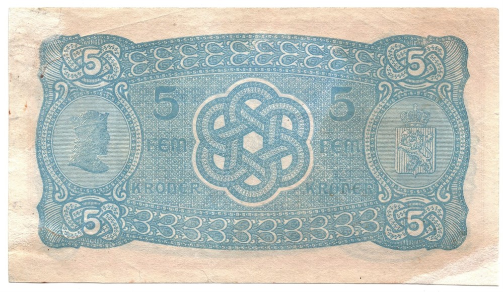 5 kroner 1913 D.6086255. Kv.1+