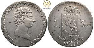 Speciedaler 1823 Carl XIV Johan. Kv.01