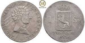 Speciedaler 1819 Carl XIV Johan. Kv.01
