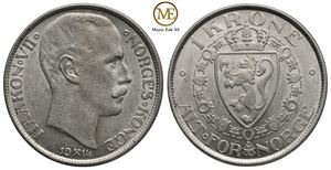 1 krone 1914 Haakon VII. Kv.01