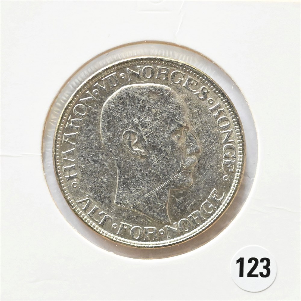 Norge 2 kroner 1913 kv. 1+/01