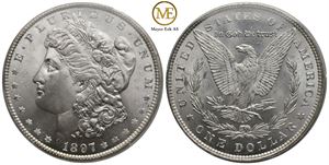 Morgan dollar 1897 MS.66