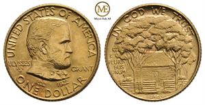 1 dollar 1922 Grant memorial. Kv.0