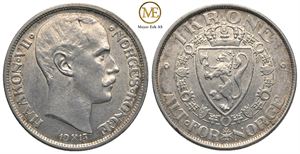 1 krone 1913 Haakon VII. Kv.01