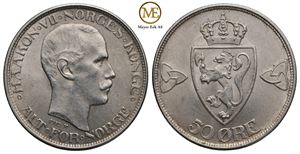 50 øre 1912 Haakon VII. Kv.0