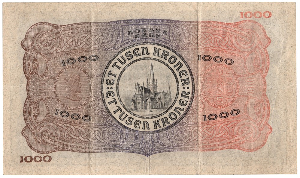 1000 kroner 1921 A.0261994. Kv.1/1+