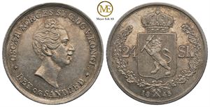 24 skilling 1845 Oscar I. Kv.01