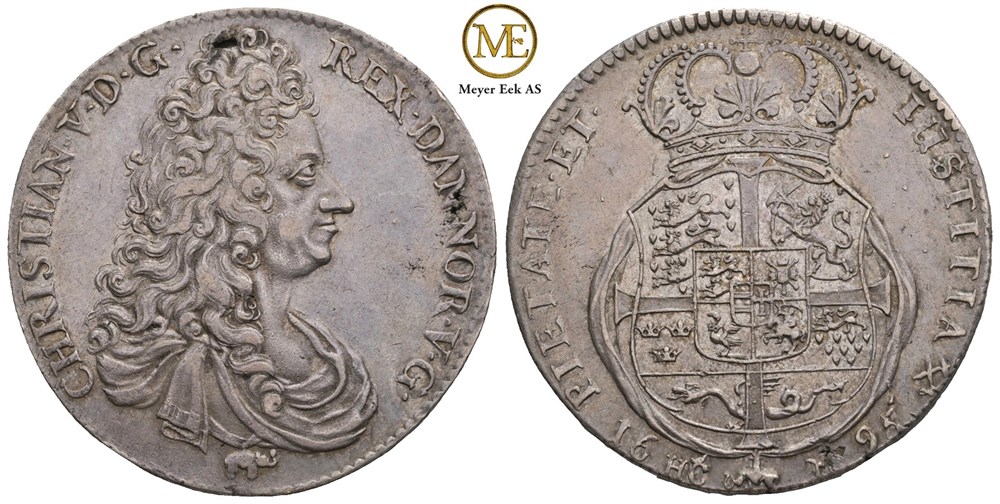 Speciedaler 1695 Christian V. Kv.1+/01