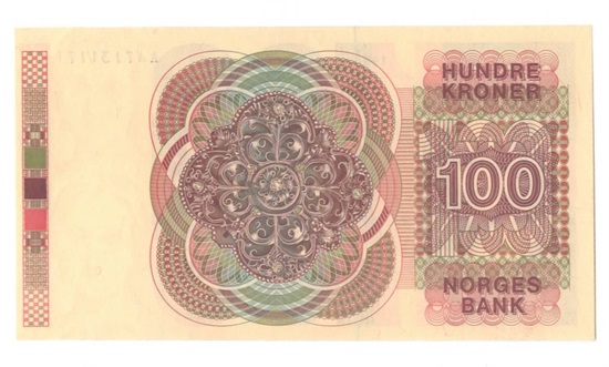 Norge 100 kroner 1982 AA i kv. 0