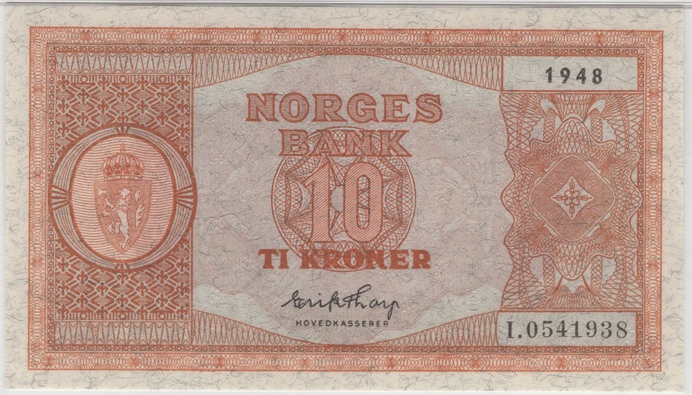 10 kroner 1948 I.0541938. 66 EPQ. Kv.0