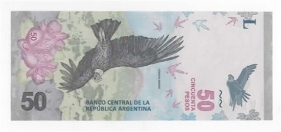 Argentina 50 pesos u/år (2018) kv. 0