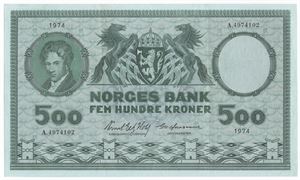 500 kroner 1974 A.4974102. Kv.1+