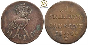 4 skilling 1809 Frederik VI. Kv.1+