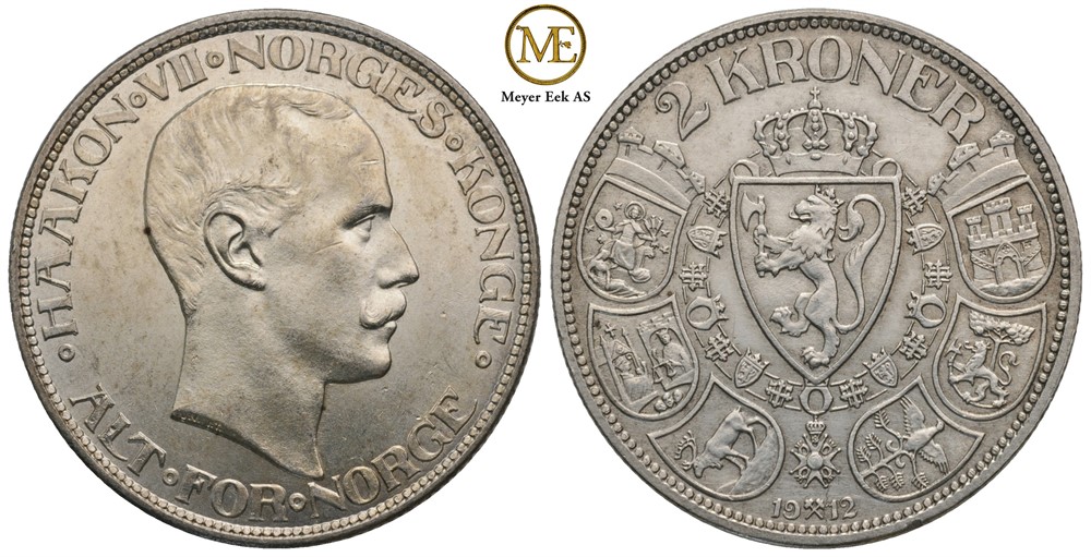 2 kroner 1912 Haakon VII. Kv.0/01