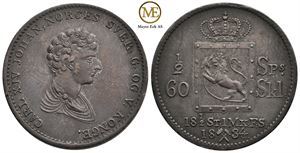 1/2 speciedaler 1834/29. Kv.01