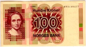 100 kroner 1980 HN erstatning Kv.01