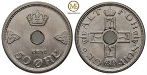 50 øre 1948 Haakon VII. Prakt eksemplar