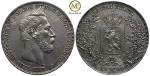 Speciedaler 1868 Carl XIVJohan. Kv.1+/01