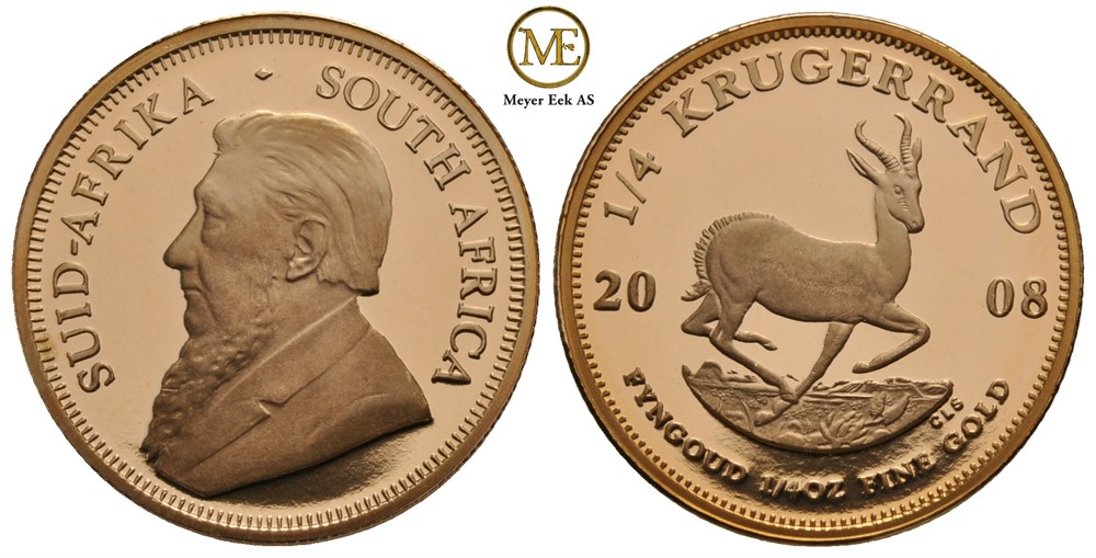 1/4 oz Krugerrand 2008. Proof