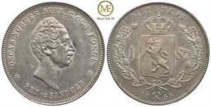 Speciedaler 1855 Oscar I. Kv.01