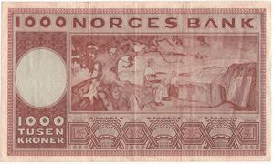 1000 kroner 1968 A.3143594. Kv.1